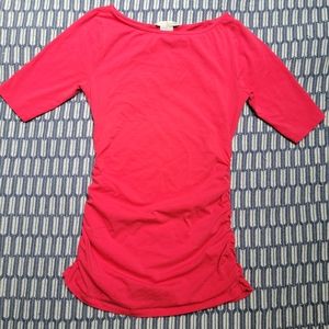 Boden 3/4 sleeve ruched top (size 6)